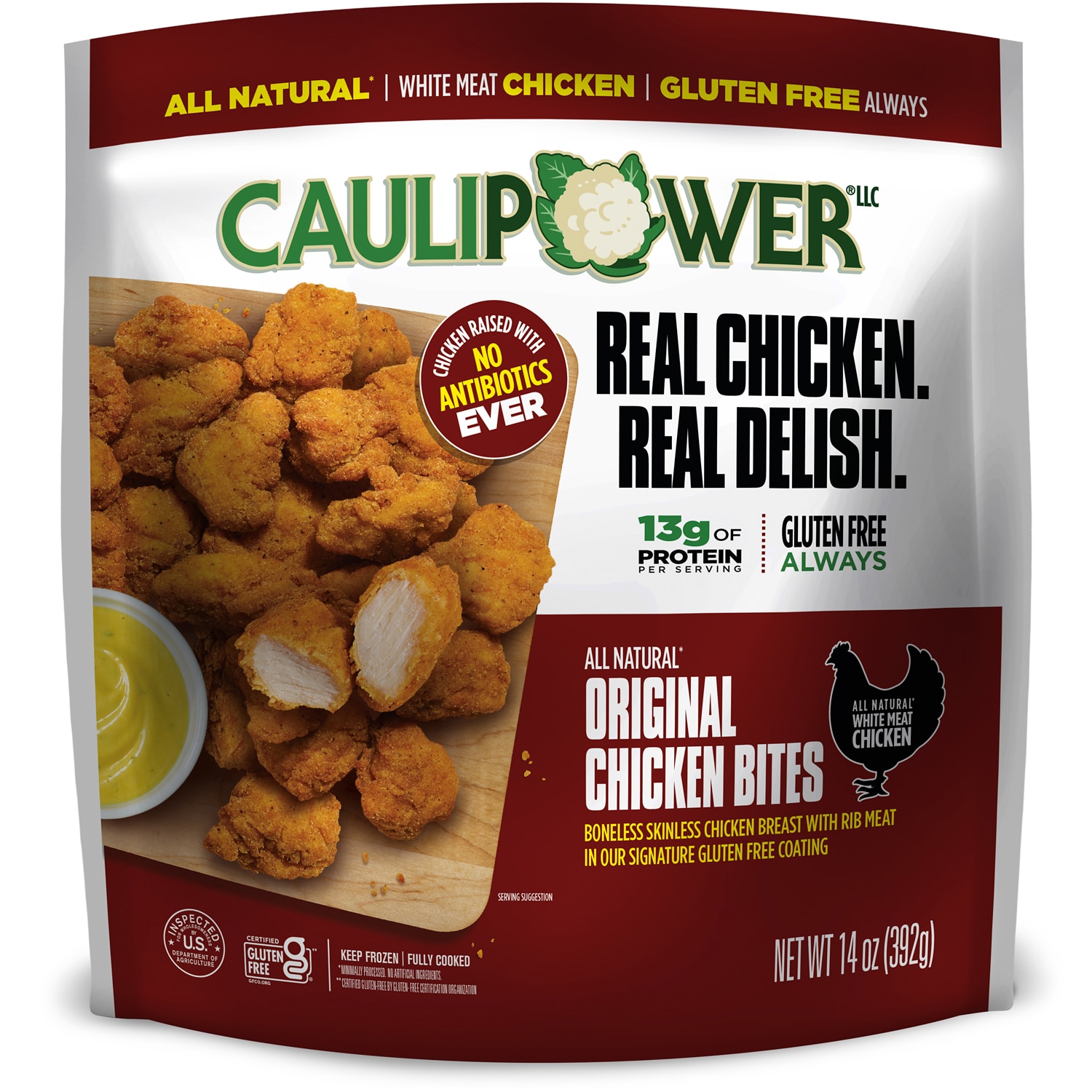 CAULIPOWER All Natural Chicken Bites, Original, Frozen