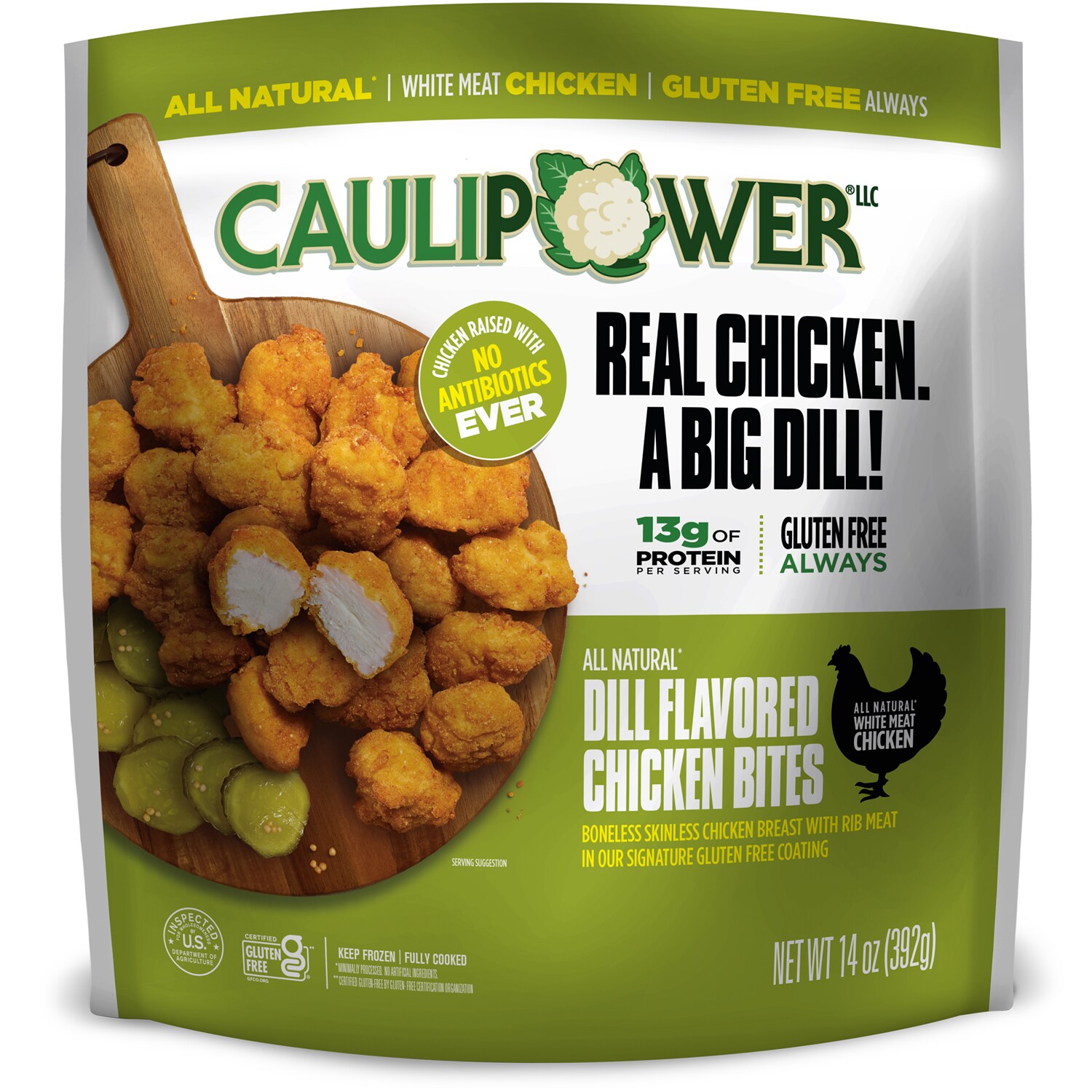 CAULIPOWER All Natural Chicken Bites, Dill Pickle, Frozen