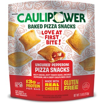 CAULIPOWER Cauliflower Crust Pizza Snacks, Uncured Pepperoni, Frozen
