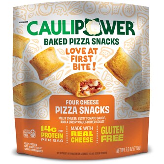 CAULIPOWER Cauliflower Crust Pizza Snacks, Four Cheese, Frozen