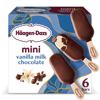 Haagen-Dazs Mini Ice Cream Bars, Vanilla Milk Chocolate