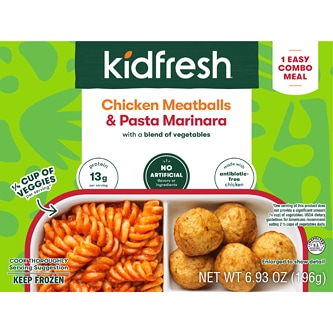 Kidfresh Chicken Meatballs & Pasta Marinara, Frozen