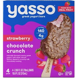 Yasso Frozen Greek Yogurt Bars, Strawberry Chocolate Crunch