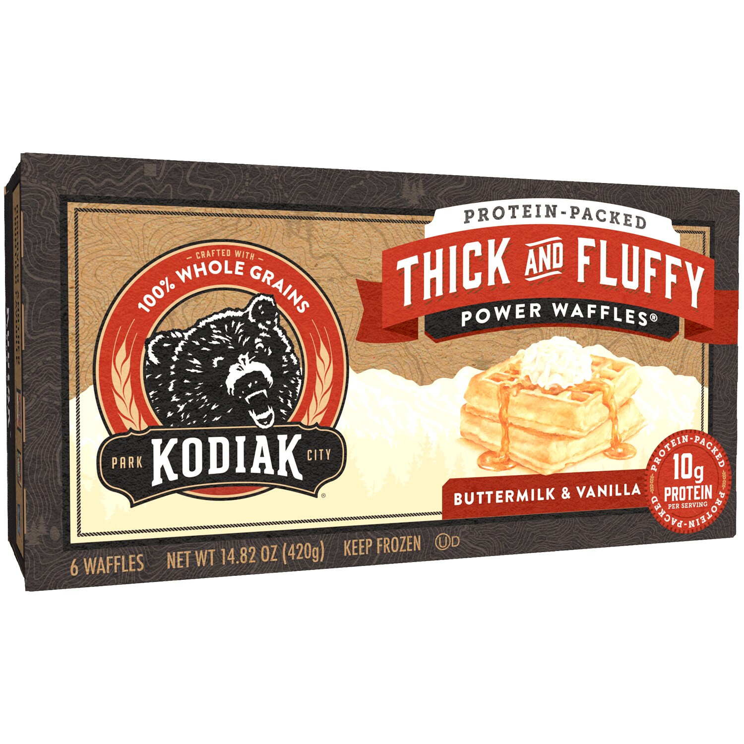Kodiak Thick and Fluffy Waffles, Buttermilk & Vanilla