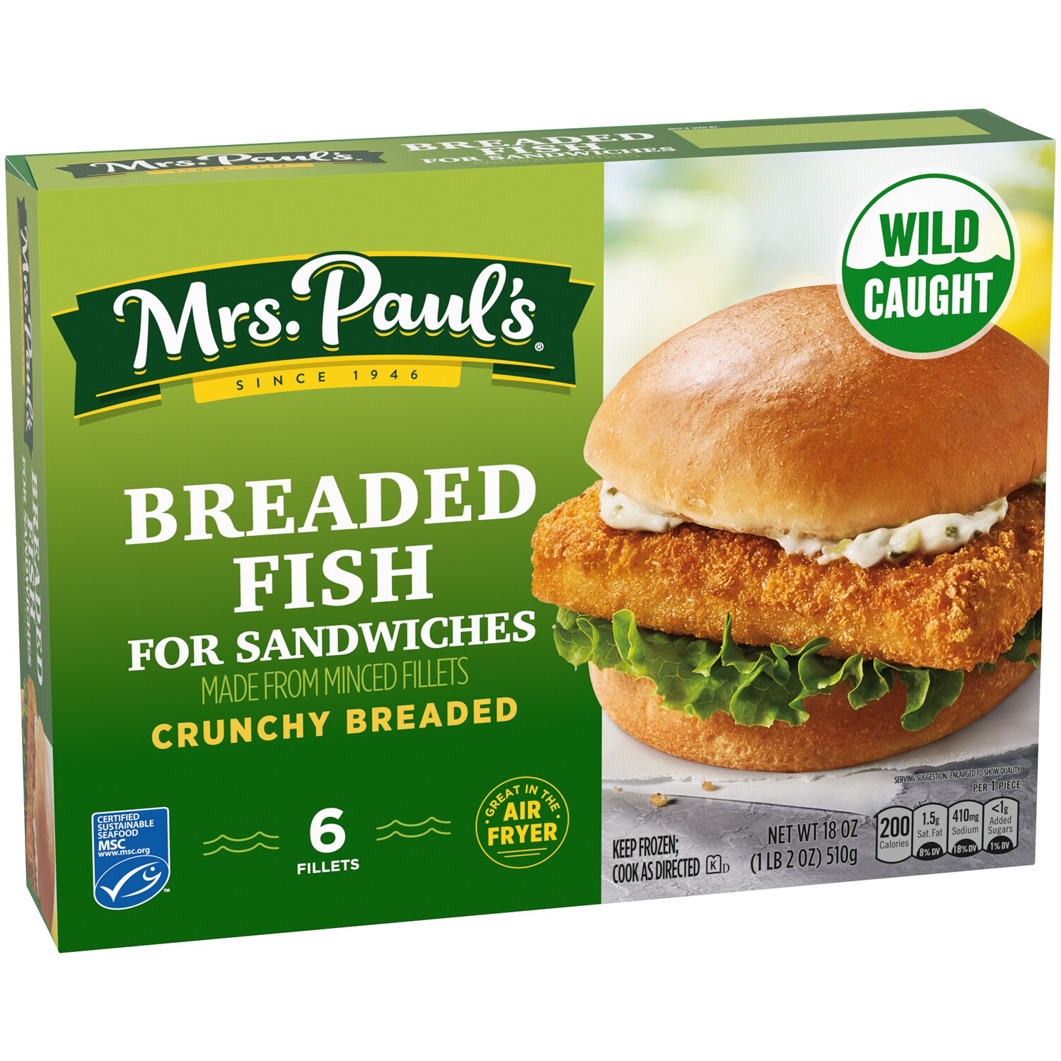 Mrs. Paul's Fish Sandwich Fillets
