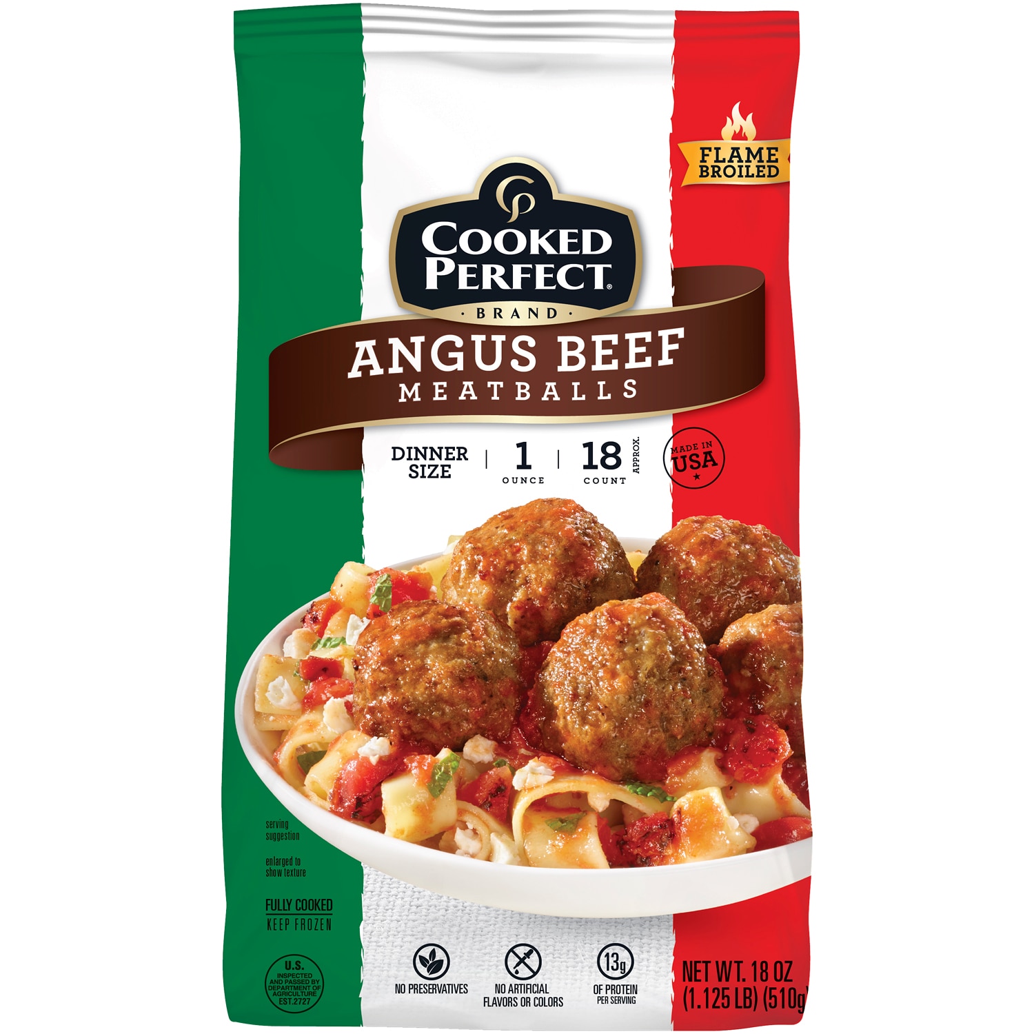 Cooked Perfect Angus Meatballs