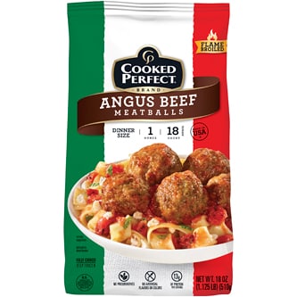 Cooked Perfect Angus Meatballs