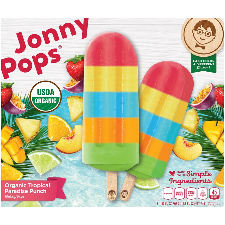 Order Jonny Pops, Organic Water Pop, Tropical Paradise Fast Delivery