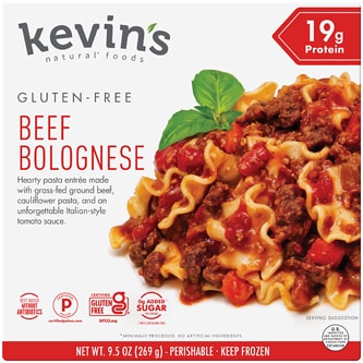 Kevin's Natural Foods Beef Bolognese, Frozen