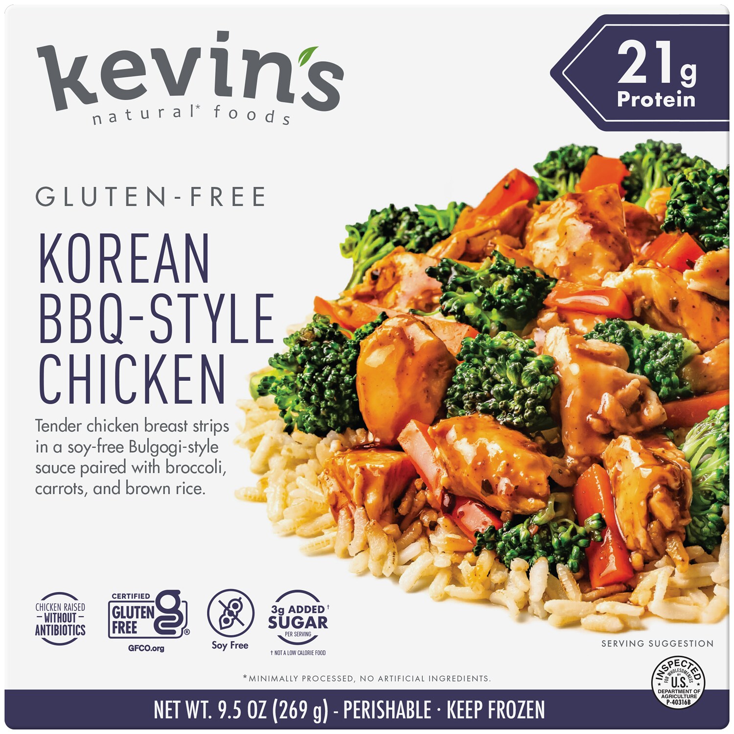 Kevin's Natural Foods Korean BBQ-Style Chicken, Frozen