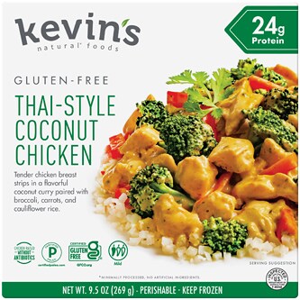 Kevin's Natural Foods Thai-Style Coconut Chicken, Frozen