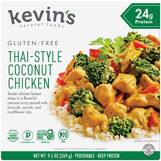 Kevin's Natural Foods Thai-Style Coconut Chicken, Frozen
