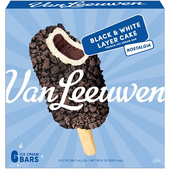 Van Leeuwen Ice Cream Crunch Black and White Layer French Cake Ice Cream Bar
