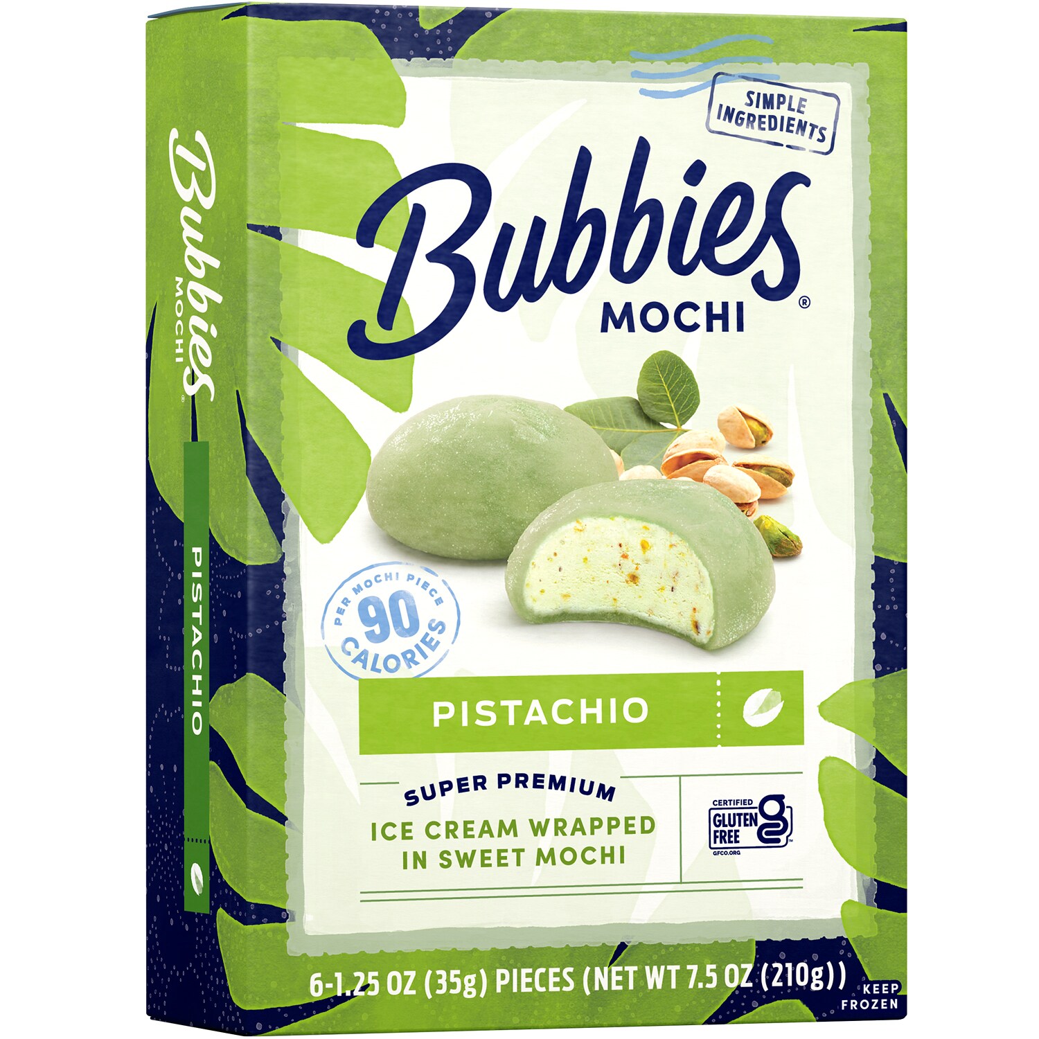 Bubbies Mochi Ice Cream, Pistachio