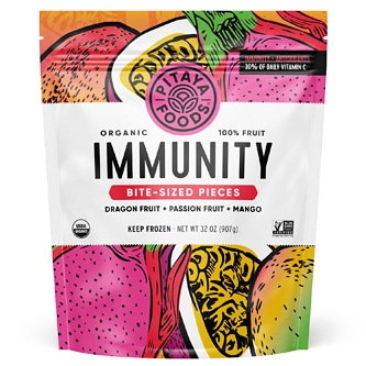 Pitaya Foods Organic Bite-Sized Pieces, Immunity, Frozen