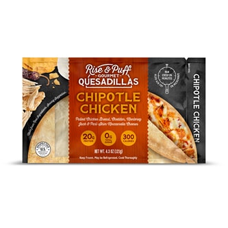 Rise & Puff Quesadilla, Chipotle Chicken, Frozen