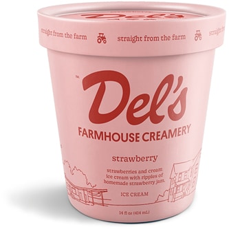 Del's Farmhouse Creamery Ice Cream, Strawberry