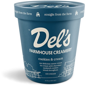 Del's Farmhouse Creamery Ice Cream, Cookies & Cream