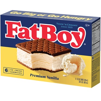 FatBoy Ice Cream Sandwich, Vanilla