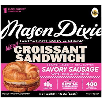 Mason Dixie Croissant Sandwich with Sausage, Egg & Cheese