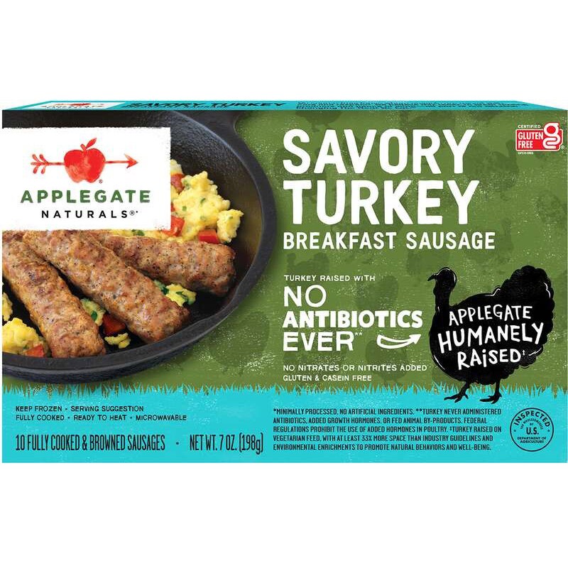 Applegate Naturals Breakfast Sausage, Savory Turkey