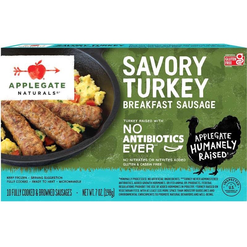 Applegate Naturals Breakfast Sausage, Savory Turkey
