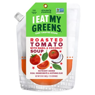 I Eat My Greens Soup, Roasted Tomato, Basil & Coconut