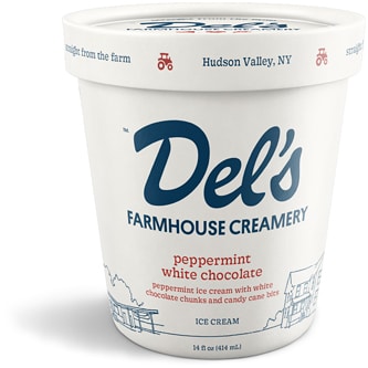 Del's Farmhouse Creamery Ice Cream, Peppermint White Chocolate