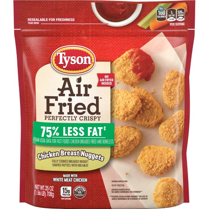 Tyson Air Fried Perfectly Crispy Chicken Breast Nuggets