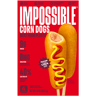 Impossible Corn Dogs Meat from Plants, Fully Cooked, Frozen