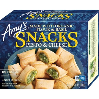 Amy's Snacks Pesto & Cheese, Frozen