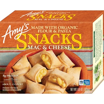 Amy's Snacks Mac & Cheese, Frozen
