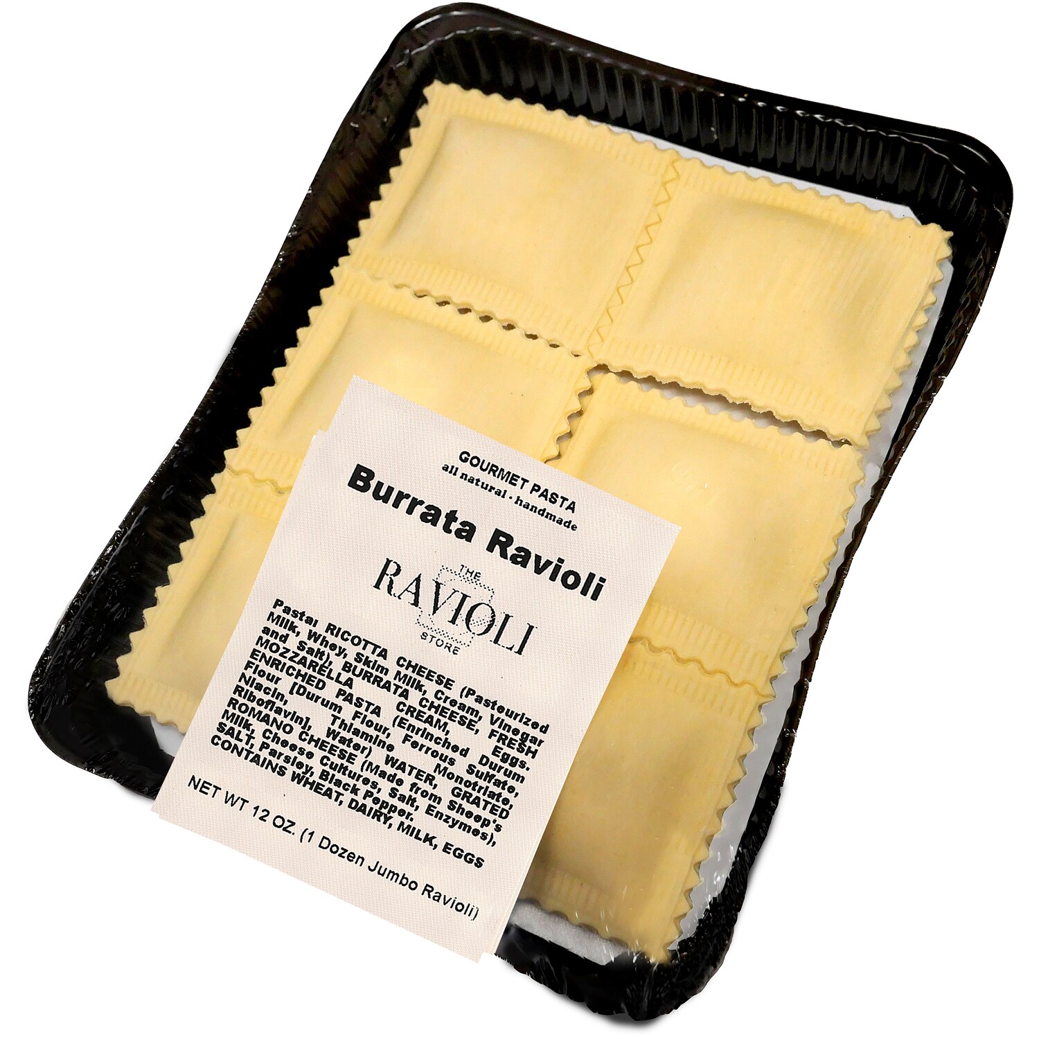 The Ravioli Store Handmade Gourmet Pasta, Burrata Ravioli, Frozen