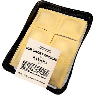 The Ravioli Store Handmade Gourmet Pasta, Goat Cheese & Fig Ravioli, Frozen
