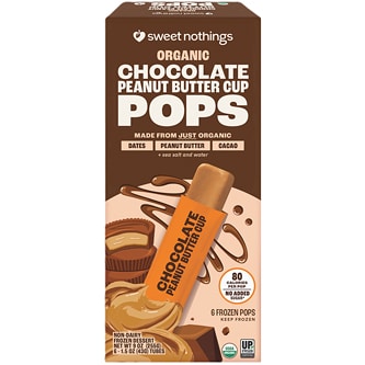 Sweet Nothings Organic Dessert Pops, Chocolate Peanut Butter