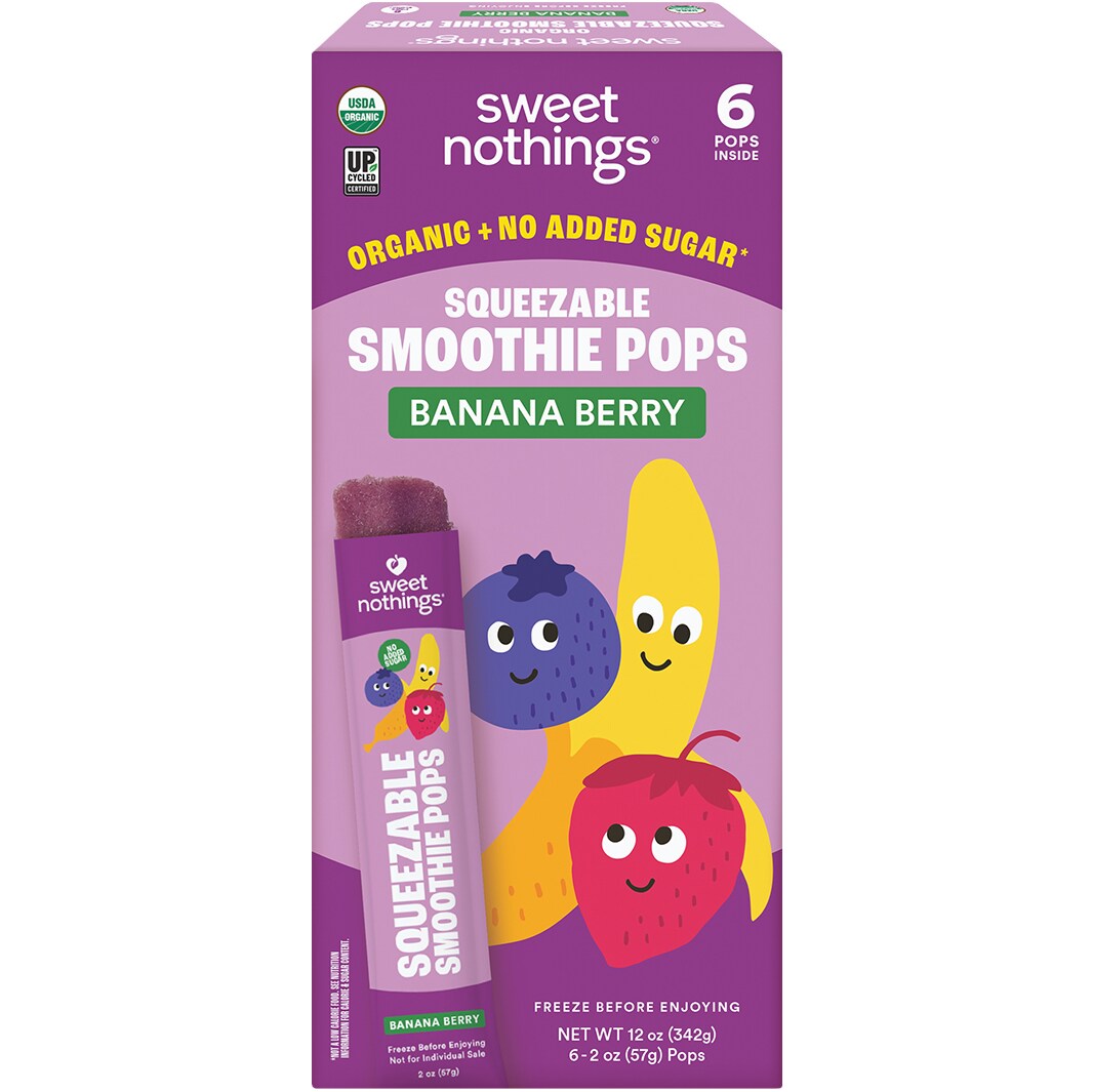 Sweet Nothings Organic Squeezable Smoothie, Banana Berry