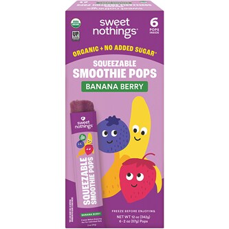 Sweet Nothings Organic Squeezable Smoothie, Banana Berry