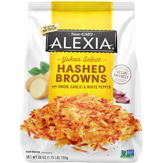 Alexia Yukon Select Hashed Browns with Onion, Garlic & White Pepper