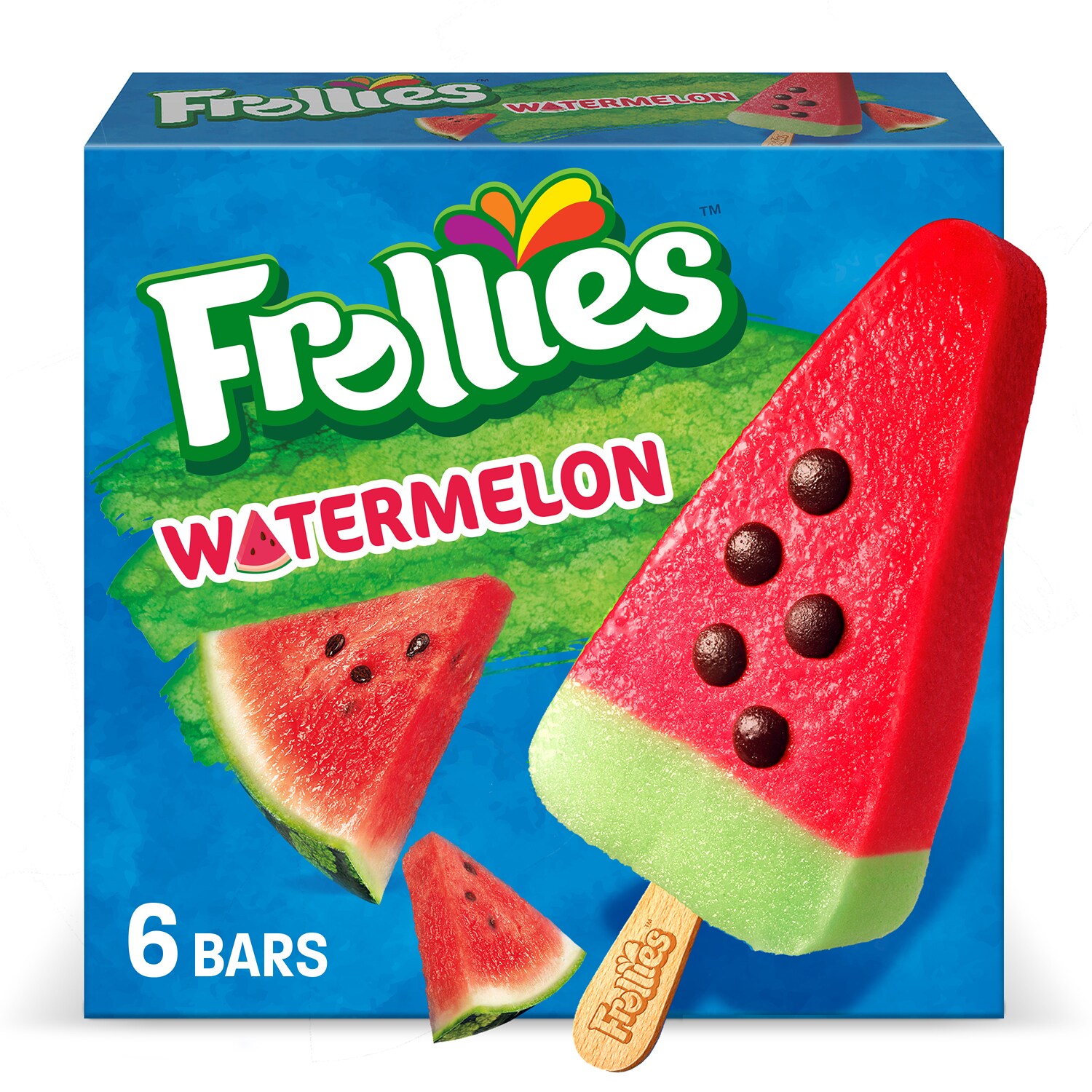 Frollies Fruity Ice Pops, Watermelon 