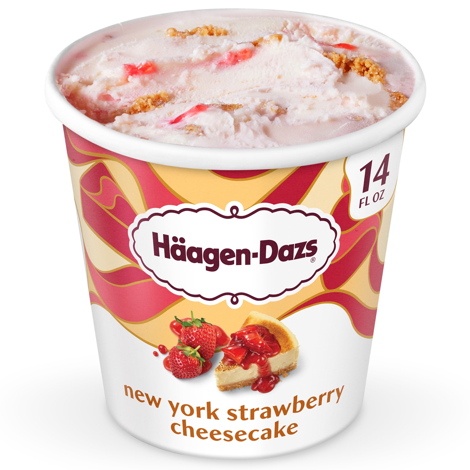 Haagen-Dazs Ice Cream, New York Strawberry Cheesecake 