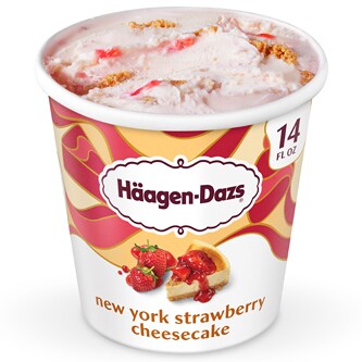 Haagen-Dazs Ice Cream, New York Strawberry Cheesecake 