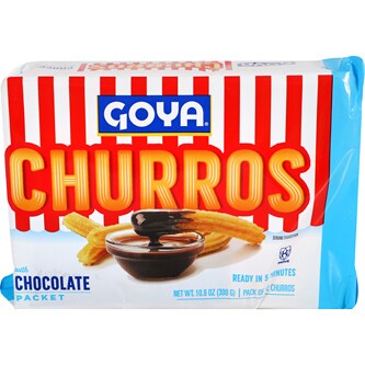 Goya Frozen Churros with Chocolate Sauce