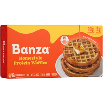 Banza Protein Waffles, Homestyle