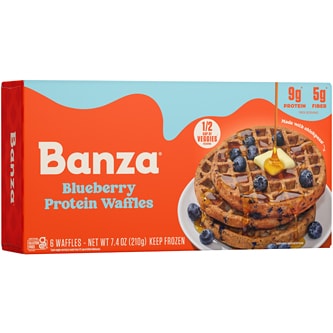 Banza Protein Waffles, Blueberry