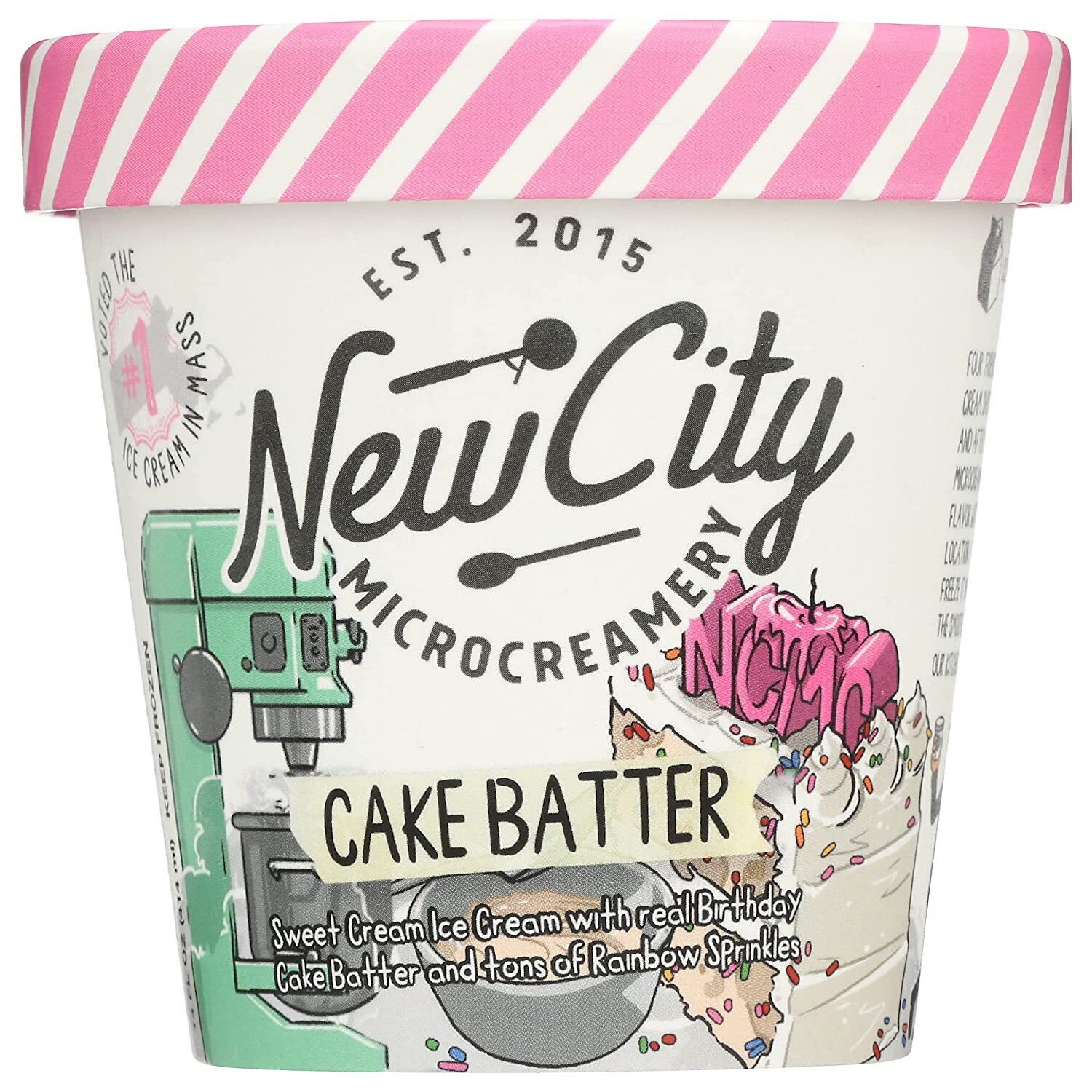 New City Microcreamery Ice Cream, Cake Batter