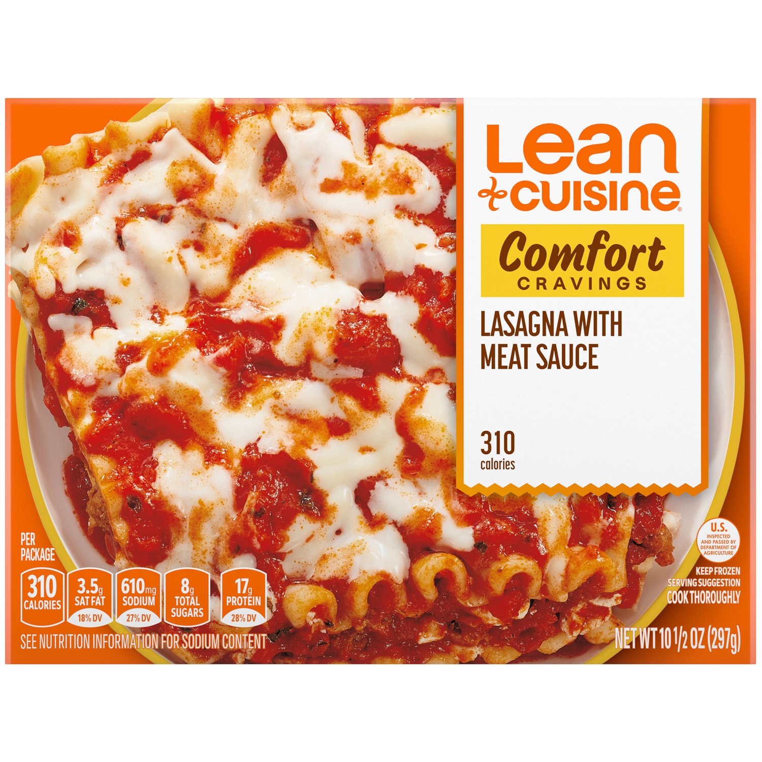 Lean Cuisine Comfort Cravings, Lasagna with Meat Sauce