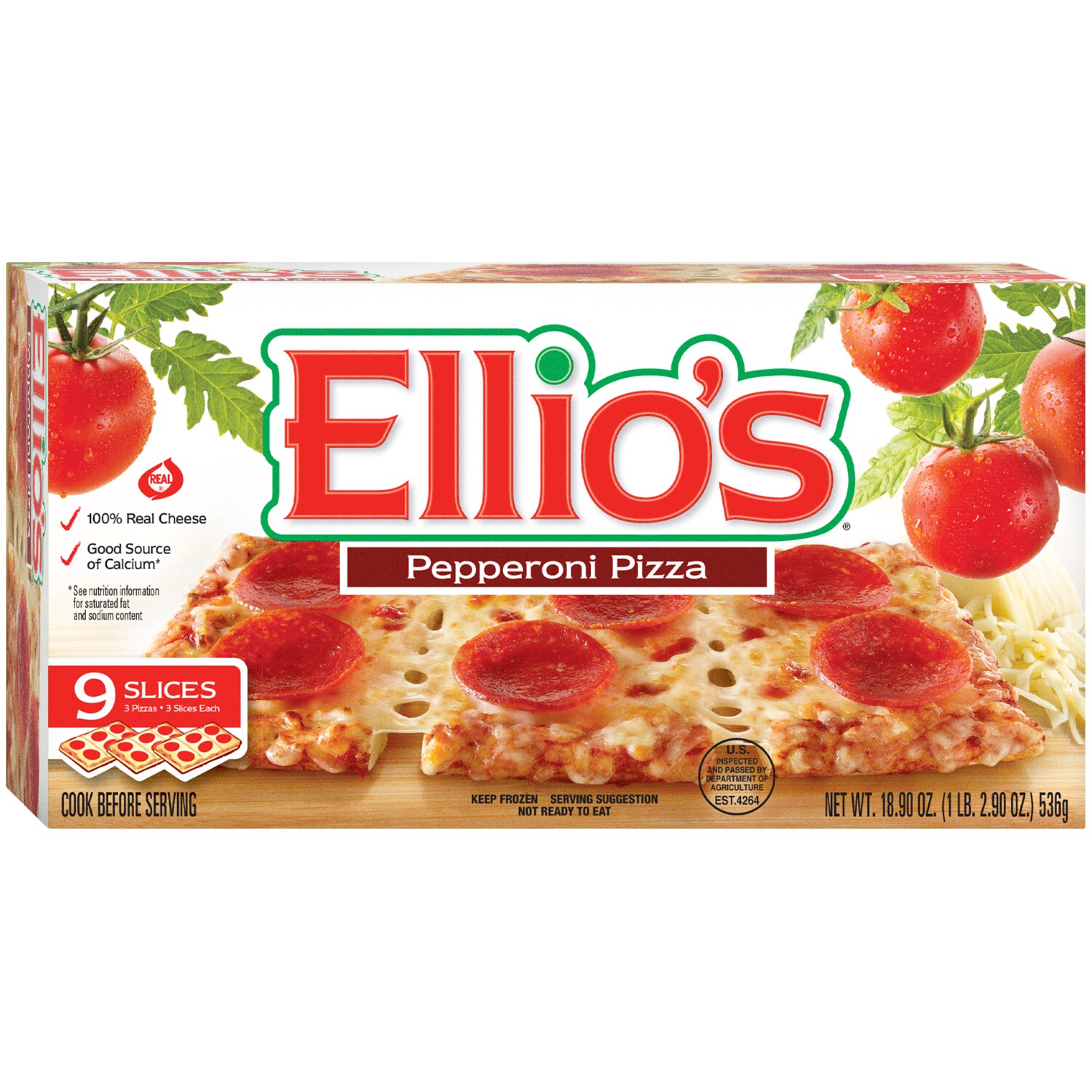 Ellio's Pizza, Pepperoni, Frozen