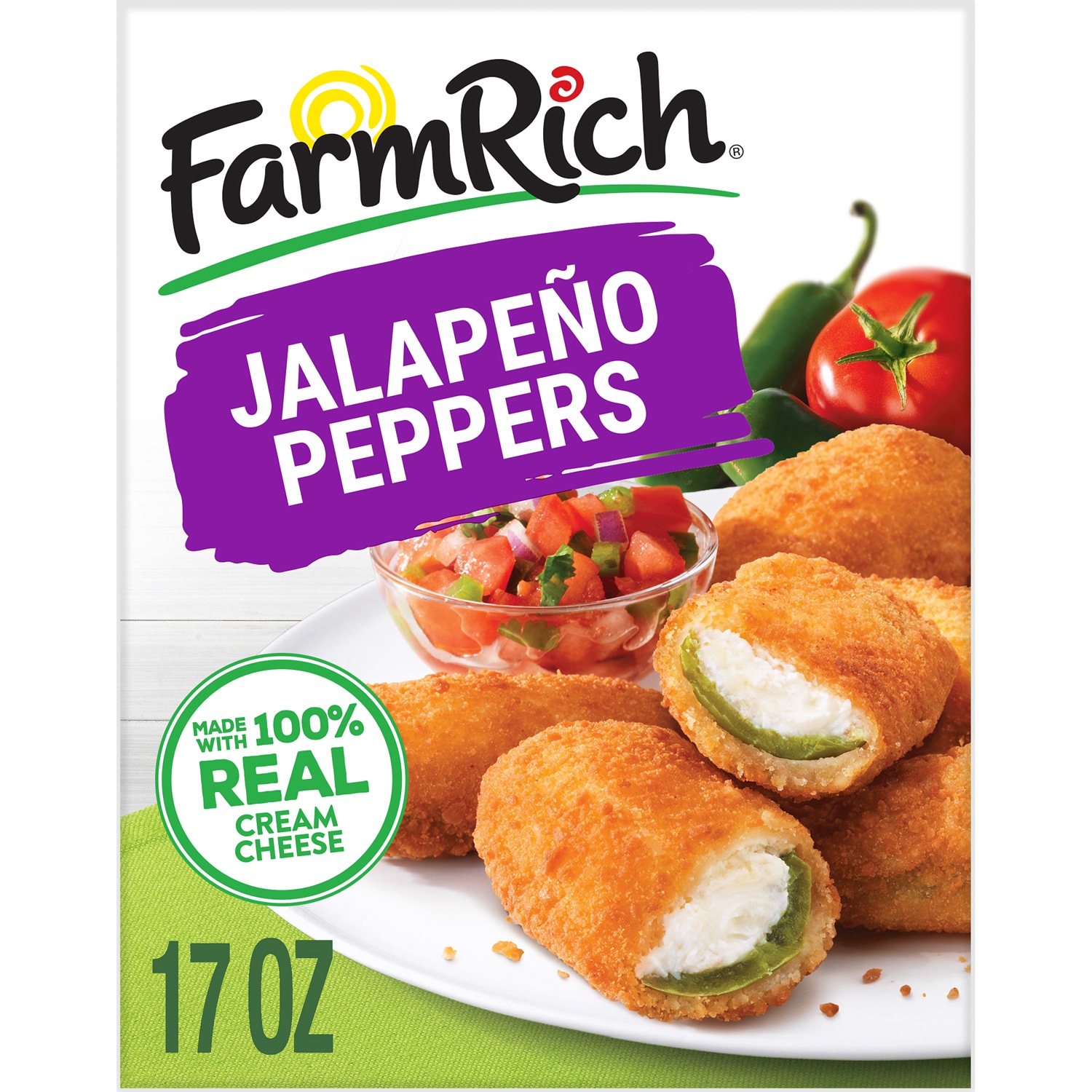 Farm Rich Breaded Cream Cheese Jalapeno Peppers