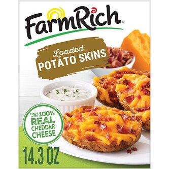 Farm Rich Cheddar Cheese Loaded Potato Skins