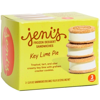 Jeni's Frozen Dessert Sandwiches, Key Lime Pie